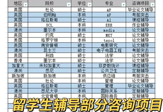 留学生辅导